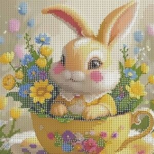 Easter Bunny Diamond Art Kit Easter Basket Gift